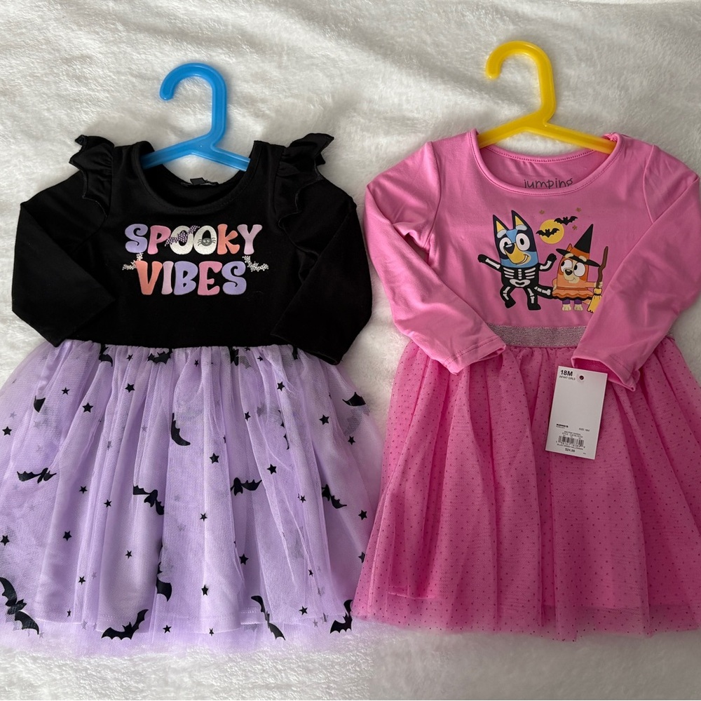 Spooky Vibes Dress Set for 18-month old
